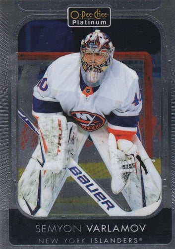 #122 Semyon Varlamov - New York Islanders - 2021-22 O-Pee-Chee Platinum Hockey