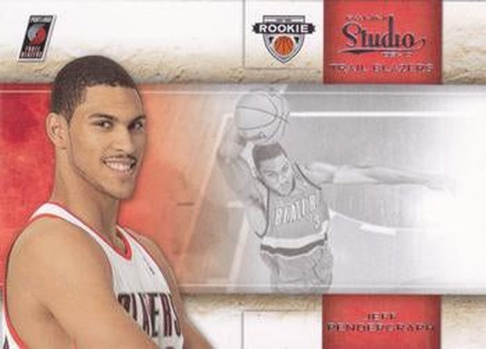 #122 Jeff Pendergraph - Portland Trail Blazers - 2009-10 Panini Studio Basketball