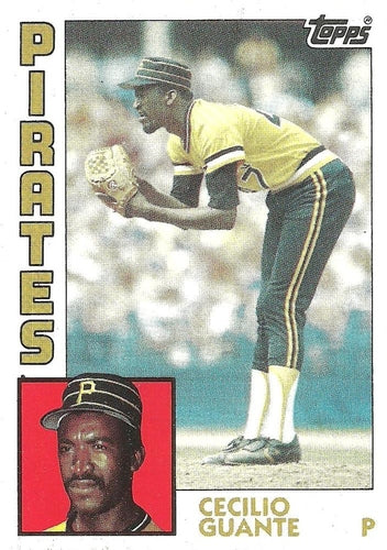 #122 Cecilio Guante - Pittsburgh Pirates - 1984 Topps Baseball