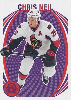 #122 Chris Neil - Ottawa Senators - 2013-14 O-Pee-Chee - Retro Hockey