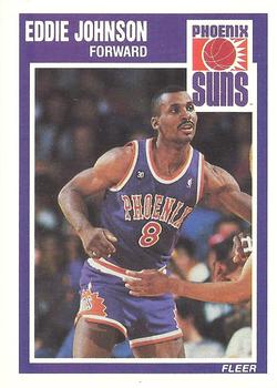 #122 Eddie Johnson - Phoenix Suns - 1989-90 Fleer Basketball