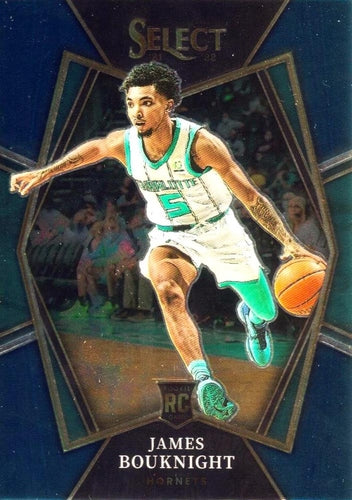 #122 James Bouknight - Charlotte Hornets - 2021-22 Panini Select - Blue Basketball