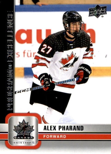 #122 Alex Pharand - Canada - 2023 Upper Deck Team Canada Juniors Hockey