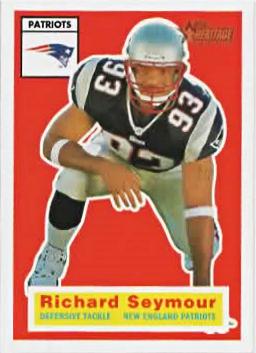 #122 Richard Seymour - New England Patriots - 2001 Topps Heritage Football
