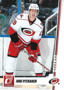 #122 Joni Pitkanen - Carolina Hurricanes - 2010-11 Donruss Hockey