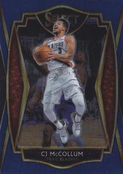 #122 CJ McCollum - Portland Trail Blazers - 2020-21 Panini Select - Blue Basketball