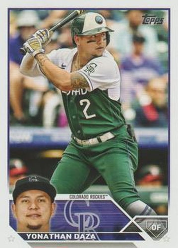 #122 Yonathan Daza - Colorado Rockies - 2023 Topps Baseball
