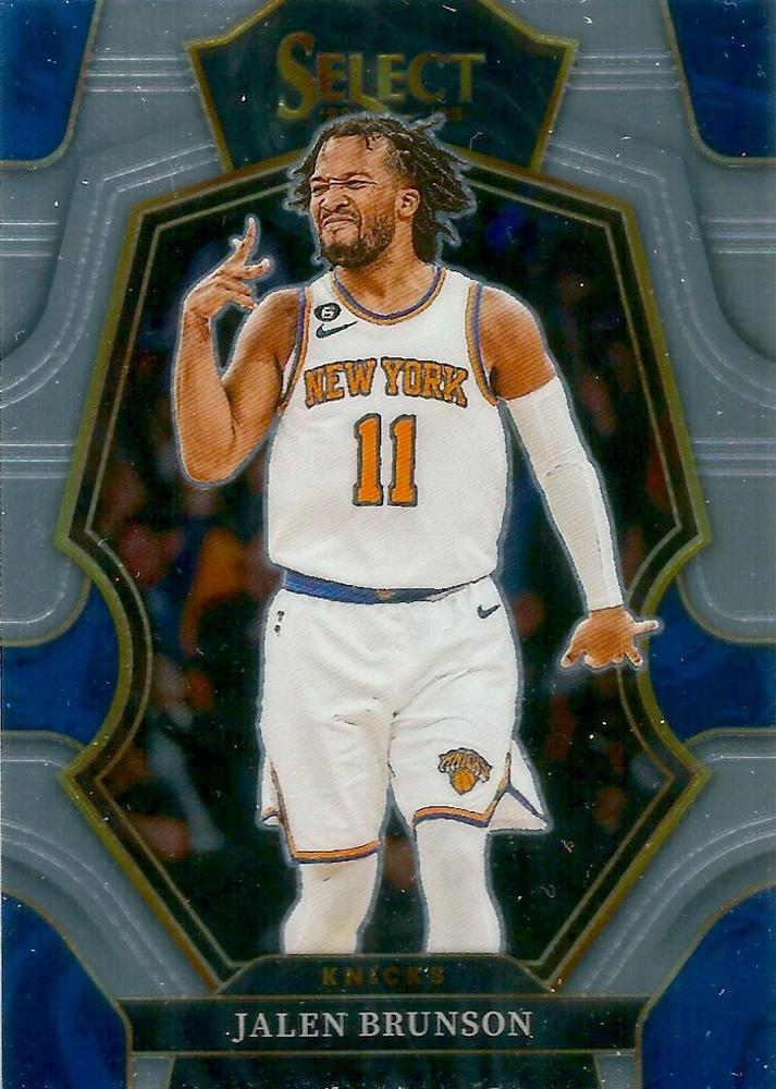 #122 Jalen Brunson - New York Knicks - 2022-23 Panini Select Basketball
