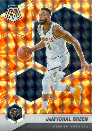 #122 JaMychal Green - Denver Nuggets - 2020-21 Panini Mosaic - Mosaic Reactive Orange Basketball
