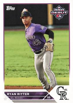#PD-122 Ryan Ritter - ACL Rockies - 2023 Topps Pro Debut Baseball