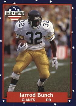 #122 Jarrod Bunch - New York Giants - 1991 Fleer Stars 'n Stripes Football