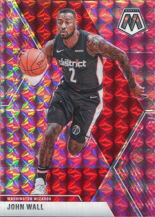 #122 John Wall - Washington Wizards - 2019-20 Panini Mosaic - Camo Pink Basketball