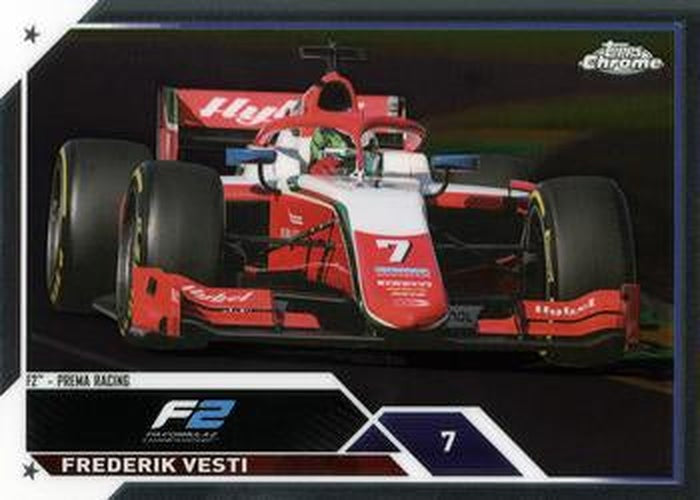 #122 Frederik Vesti - Prema Racing F2 - 2023 Topps Chrome Formula 1 Racing