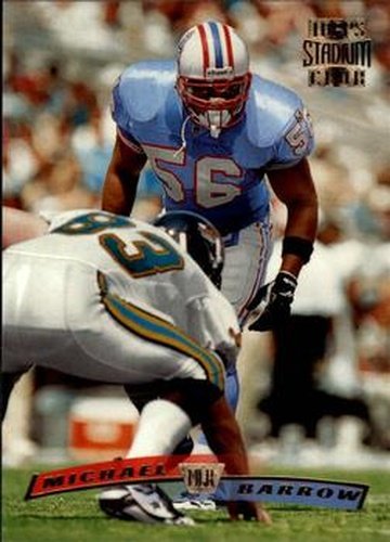 #122 Micheal Barrow - Houston Oilers - 1996 Stadium Club Football