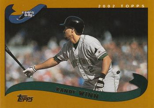 #122 Randy Winn - Tampa Bay Devil Rays - 2002 Topps Baseball