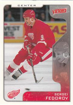 #122 Sergei Fedorov - Detroit Red Wings - 2001-02 Upper Deck Victory Hockey