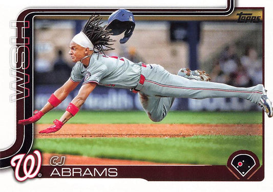 #122 CJ Abrams - Washington Nationals - 2025 Topps Baseball