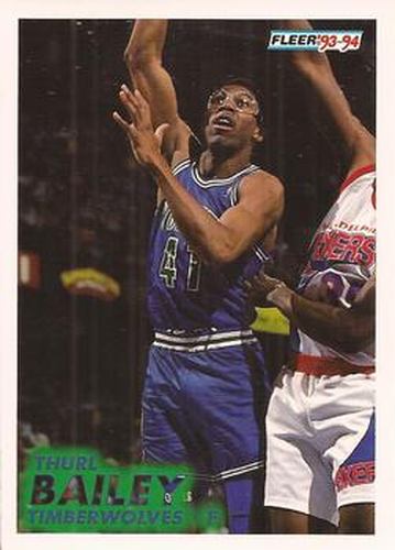 #122 Thurl Bailey - Minnesota Timberwolves - 1993-94 Fleer Basketball