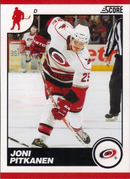 #122 Joni Pitkanen - Carolina Hurricanes - 2010-11 Score Hockey
