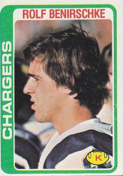 #122 Rolf Benirschke - San Diego Chargers - 1978 Topps Football
