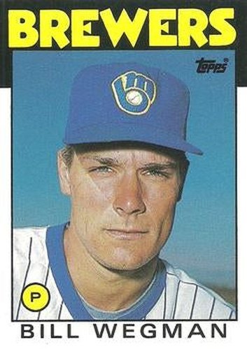#123T Bill Wegman - Milwaukee Brewers - 1986 Topps Traded Baseball