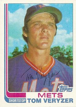 #123T Tom Veryzer - New York Mets - 1982 Topps Traded Baseball