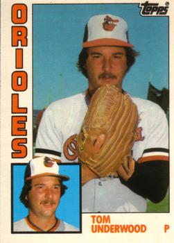 #123T Tom Underwood - Baltimore Orioles - 1984 Topps Traded Baseball