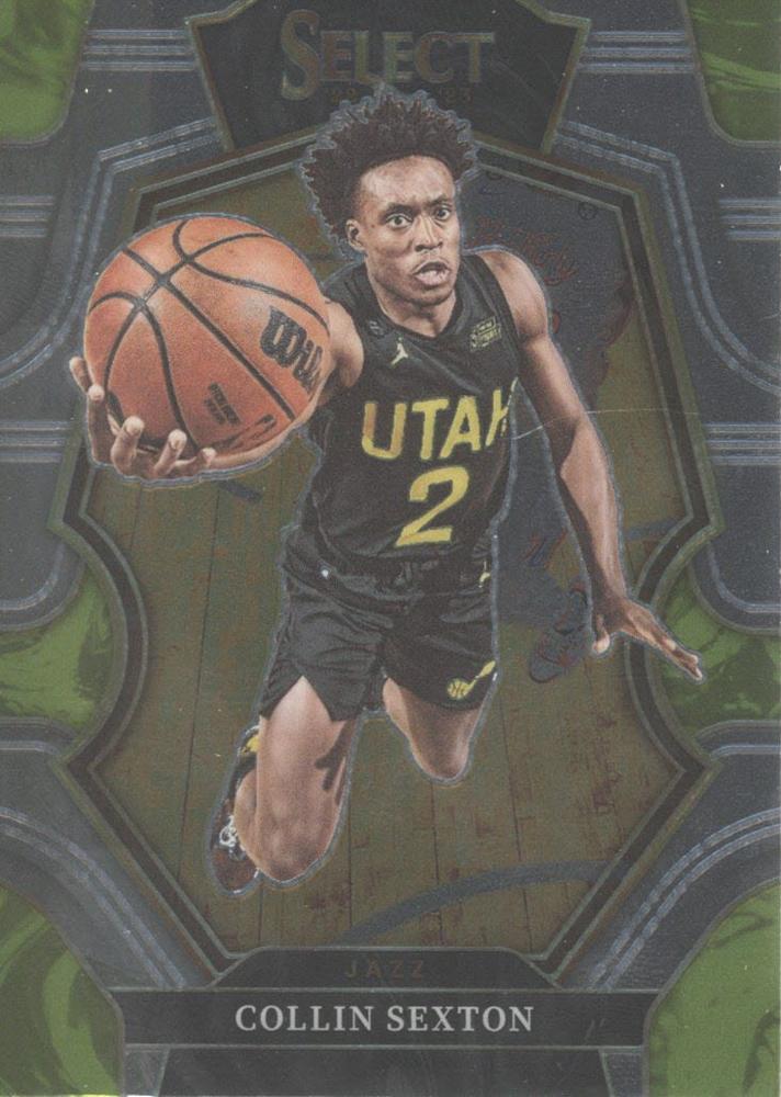 #123 Collin Sexton - Utah Jazz - 2022-23 Panini Select Basketball