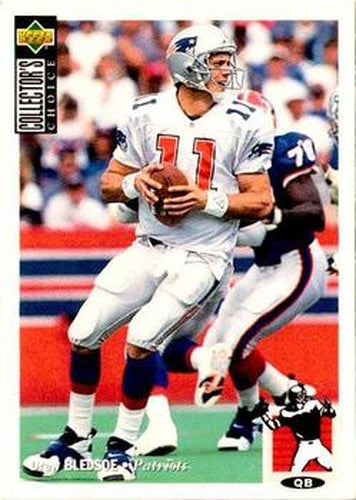 #123 Drew Bledsoe - New England Patriots - 1994 Collector's Choice Football