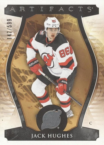 #123 Jack Hughes - New Jersey Devils - 2023-24 Upper Deck Artifacts Hockey