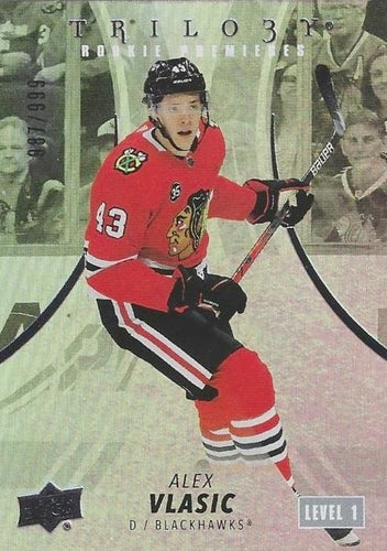 #123 Alex Vlasic - Chicago Blackhawks - 2022-23 Upper Deck Trilogy Hockey