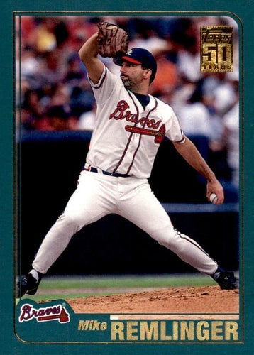 #123 Mike Remlinger - Atlanta Braves - 2001 Topps Baseball