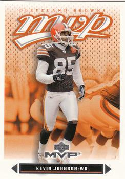 #123 Kevin Johnson - Cleveland Browns - 2003 Upper Deck MVP Football