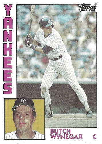 #123 Butch Wynegar - New York Yankees - 1984 Topps Baseball