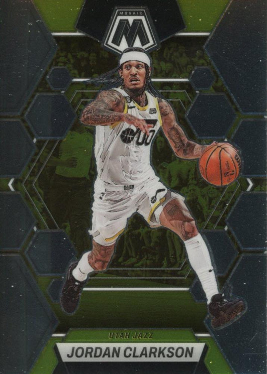 #123 Jordan Clarkson - Utah Jazz - 2022-23 Panini Mosaic Basketball