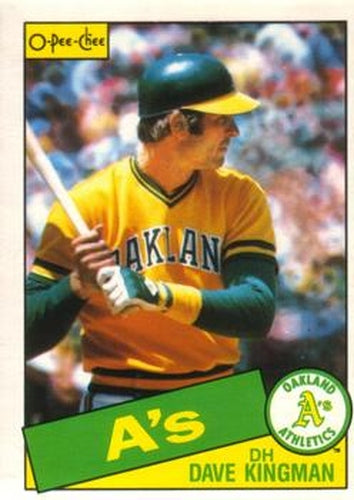 #123 Dave Kingman - Oakland Athletics - 1985 O-Pee-Chee Baseball