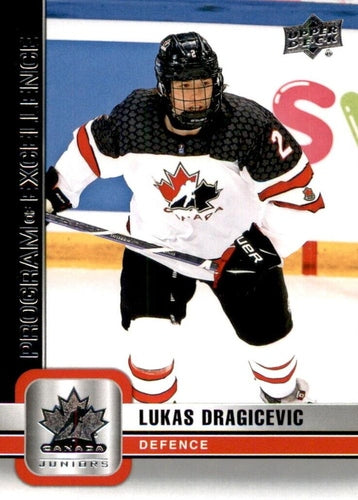 #123 Lukas Dragicevic - Canada - 2023 Upper Deck Team Canada Juniors Hockey