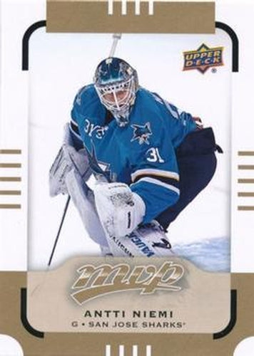 #123 Antti Niemi - San Jose Sharks - 2015-16 Upper Deck MVP Hockey