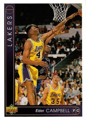 #123 Elden Campbell - Los Angeles Lakers - 1993-94 Upper Deck Basketball