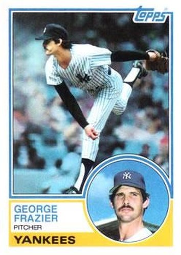 #123 George Frazier - New York Yankees - 1983 Topps Baseball