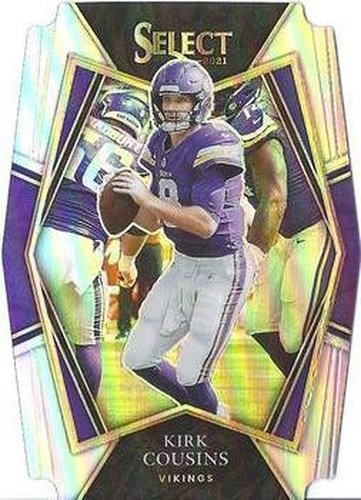 #123 Kirk Cousins - Minnesota Vikings - 2021 Panini Select - Silver Prizm Die Cut Football