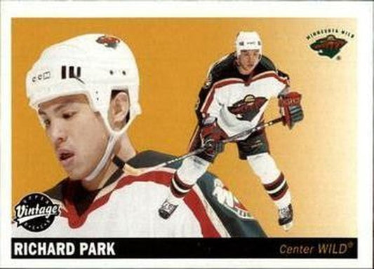 #123 Richard Park - Minnesota Wild - 2002-03 Upper Deck Vintage Hockey