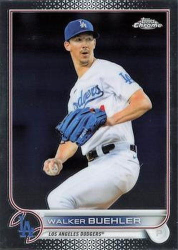 #123 Walker Buehler - Los Angeles Dodgers - 2022 Topps Chrome Baseball