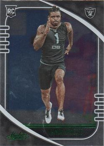 #123 Damon Arnette - Las Vegas Raiders - 2020 Panini Absolute - Green Football