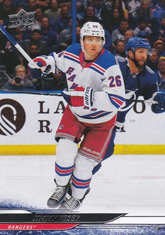 #123 Jimmy Vesey - New York Rangers - 2024-25 Upper Deck Hockey