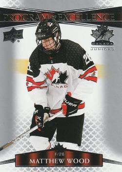 #123 Matthew Wood - Canada - 2022-23 Upper Deck Team Canada Juniors Hockey