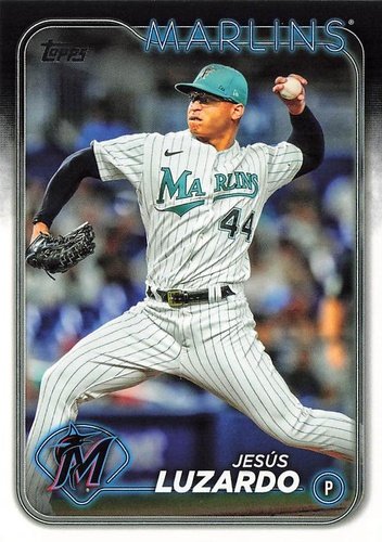 #123 Jesús Luzardo - Miami Marlins - 2024 Topps Baseball