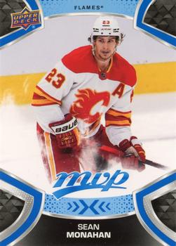 #123 Sean Monahan - Calgary Flames - 2021-22 Upper Deck MVP - Blue Hockey