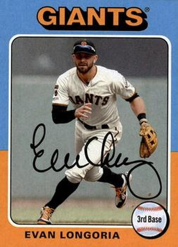 #123 Evan Longoria - San Francisco Giants - 2019 Topps Archives Baseball