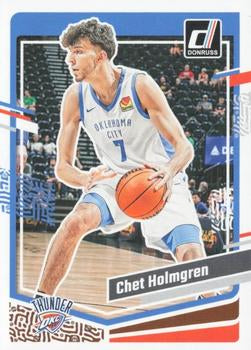 #123 Chet Holmgren - Oklahoma City Thunder - 2023-24 Donruss Basketball